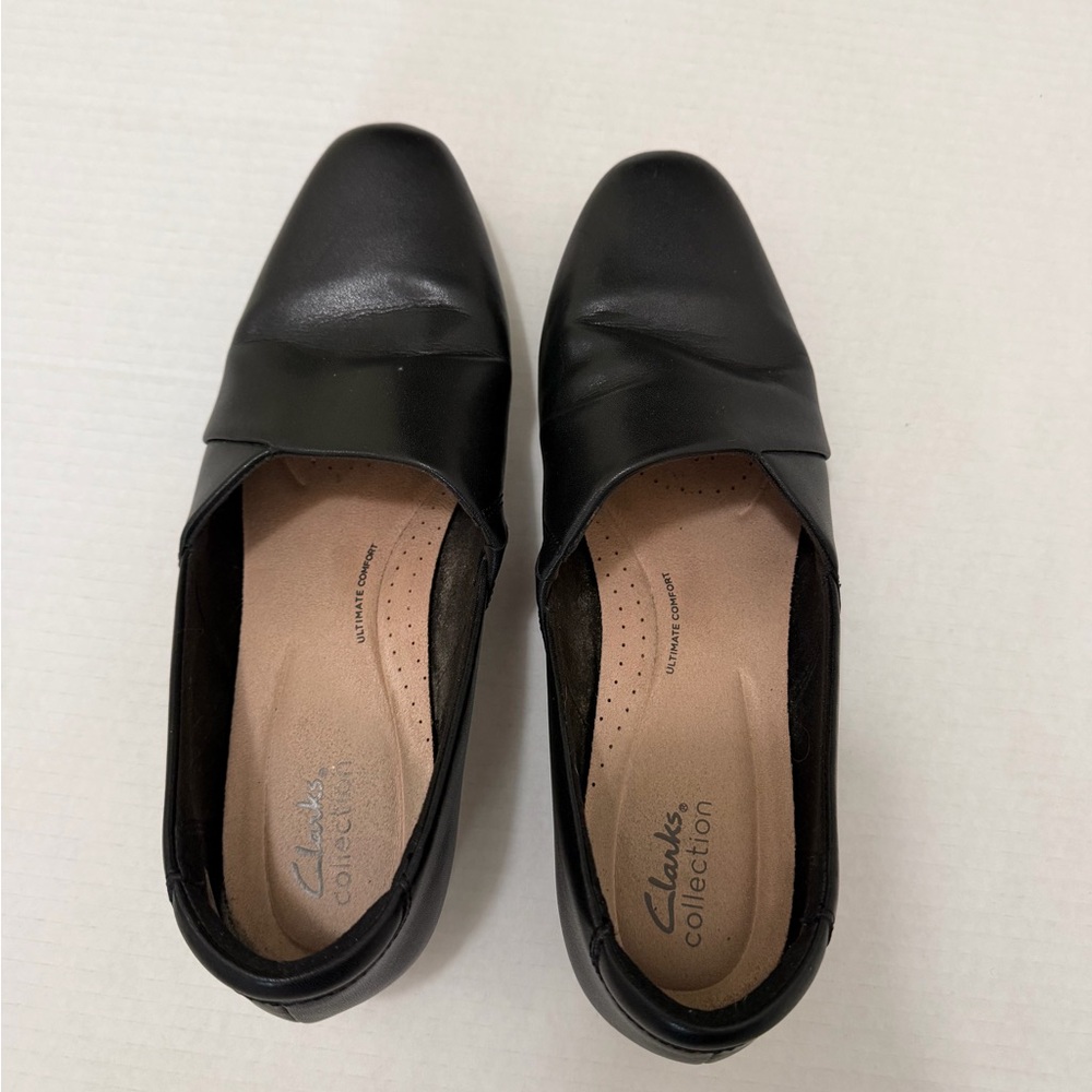 Women's Clark’s Leather Slip-Ons